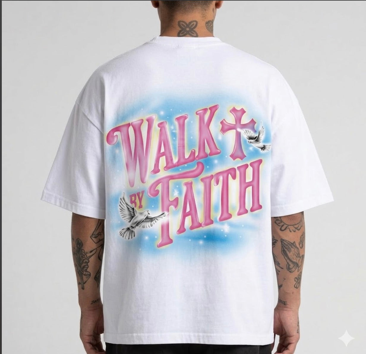“Walk By Faith” x Oversized Tee